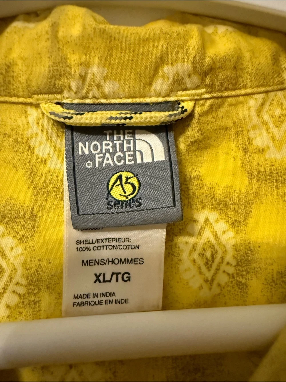 The North Face A5 Series Tribal Print Button Down Shirt XL Hiking Camp Travel
